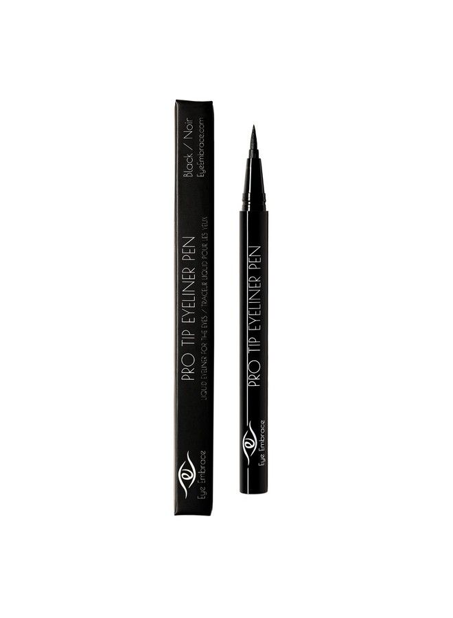 Eye Embrace Pro Tip Eyeliner Pen: Black Waterproof FeltTip Liquid Eyeliner Pen for the Eyes CrueltyFree (Black) - Image 4