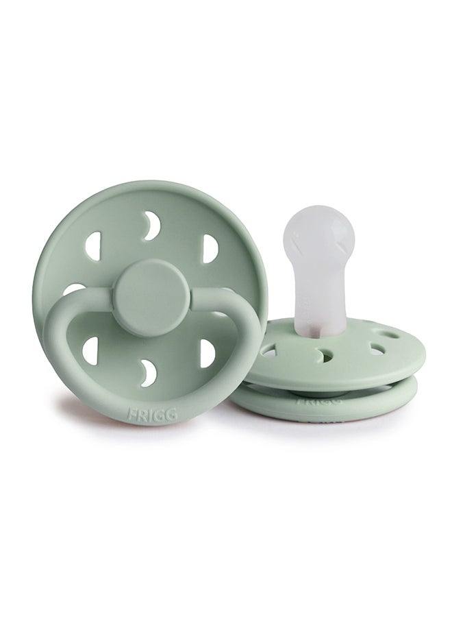 FRIGG Moon Phase Silicone Baby Pacifier 6-18M 1-Pack Sage - Size 2 - Image 2