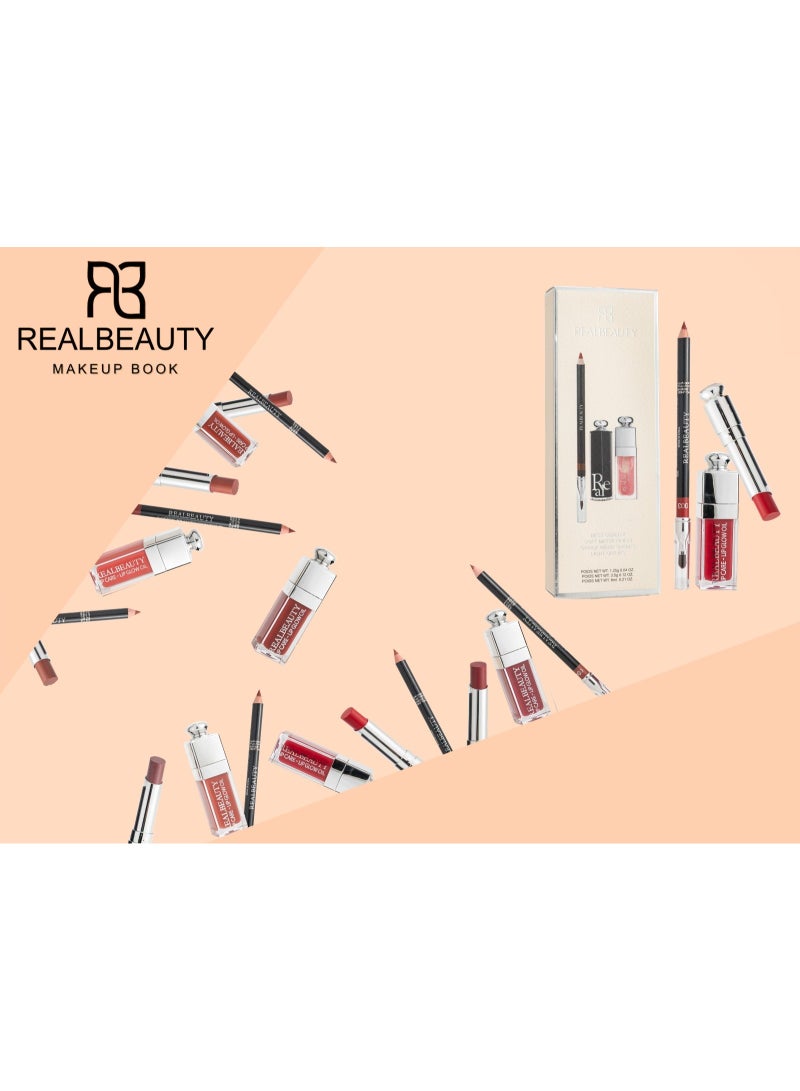 ريال بيوتي طقم أحمر شفاه مع محدد – ثبات وأناقة بإطلالة متقنة - Image 2