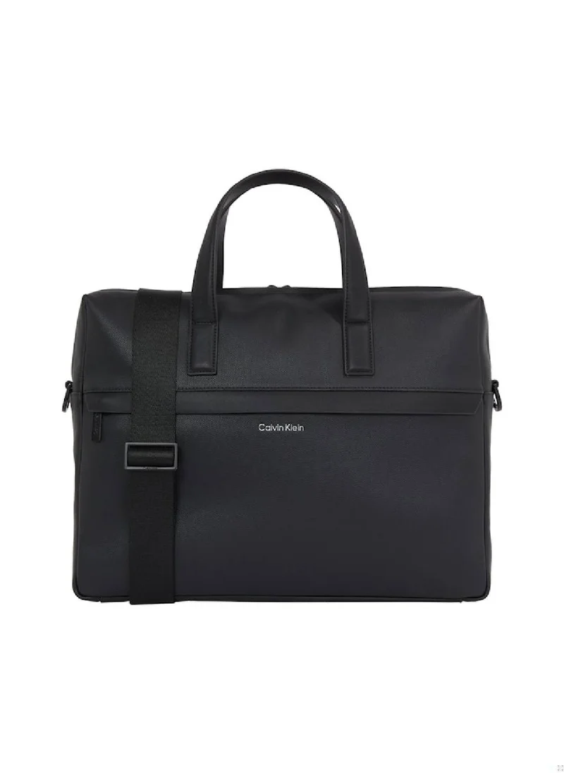 CALVIN KLEIN Men's Ck Laptop Bag - Polyester Blend, Black