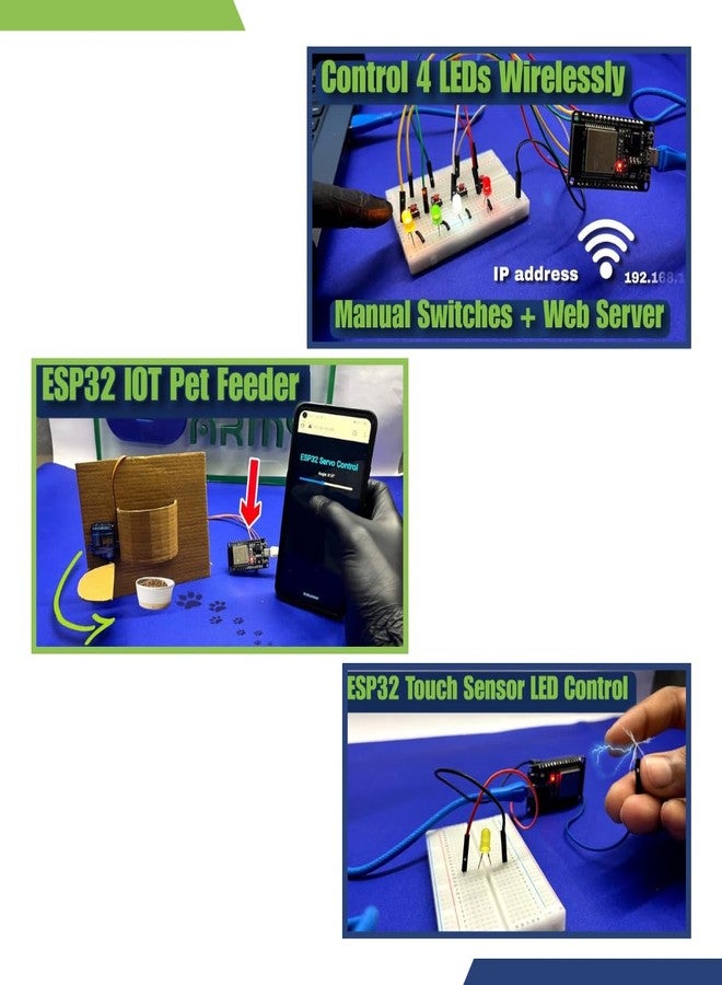 Roboarmy IoT & Home Automation Kit | 17+ DIY Projects | Compatible with ESP32 | Build Smart Home Devices, Sensors, Web Server & MIT App Control | STEM Educational Kit for Students 10+ - Image 5