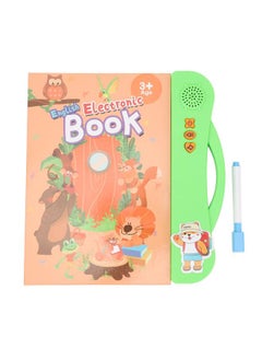 NIBEMINENT Kids English Sound Book 11 Educational Topics Clear Pictures Interactive Electronic Learning for Children Green  - Image 1