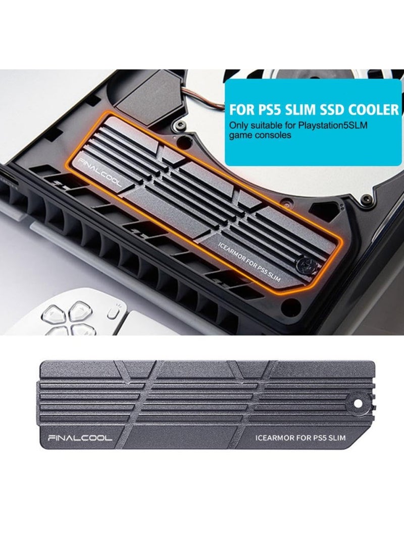 Dedicated SSD Radiator for PS5 Slim, M.2 NVMe SSD Cooler with Heat Sink and Gasket, Cooling Mount Kit for PS5 Slim 2280 NVMe SSD Expansion Slot, Overheating Prevention Solution - Image 4