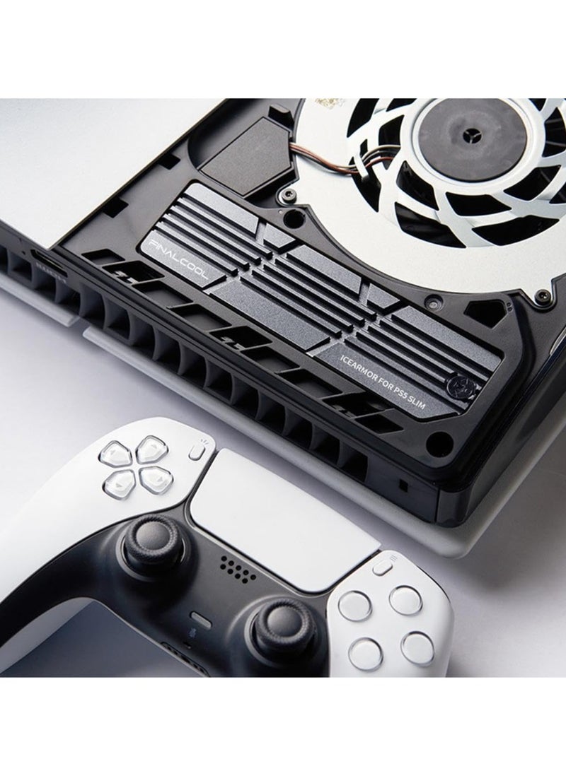 Dedicated SSD Radiator for PS5 Slim, M.2 NVMe SSD Cooler with Heat Sink and Gasket, Cooling Mount Kit for PS5 Slim 2280 NVMe SSD Expansion Slot, Overheating Prevention Solution - Image 2