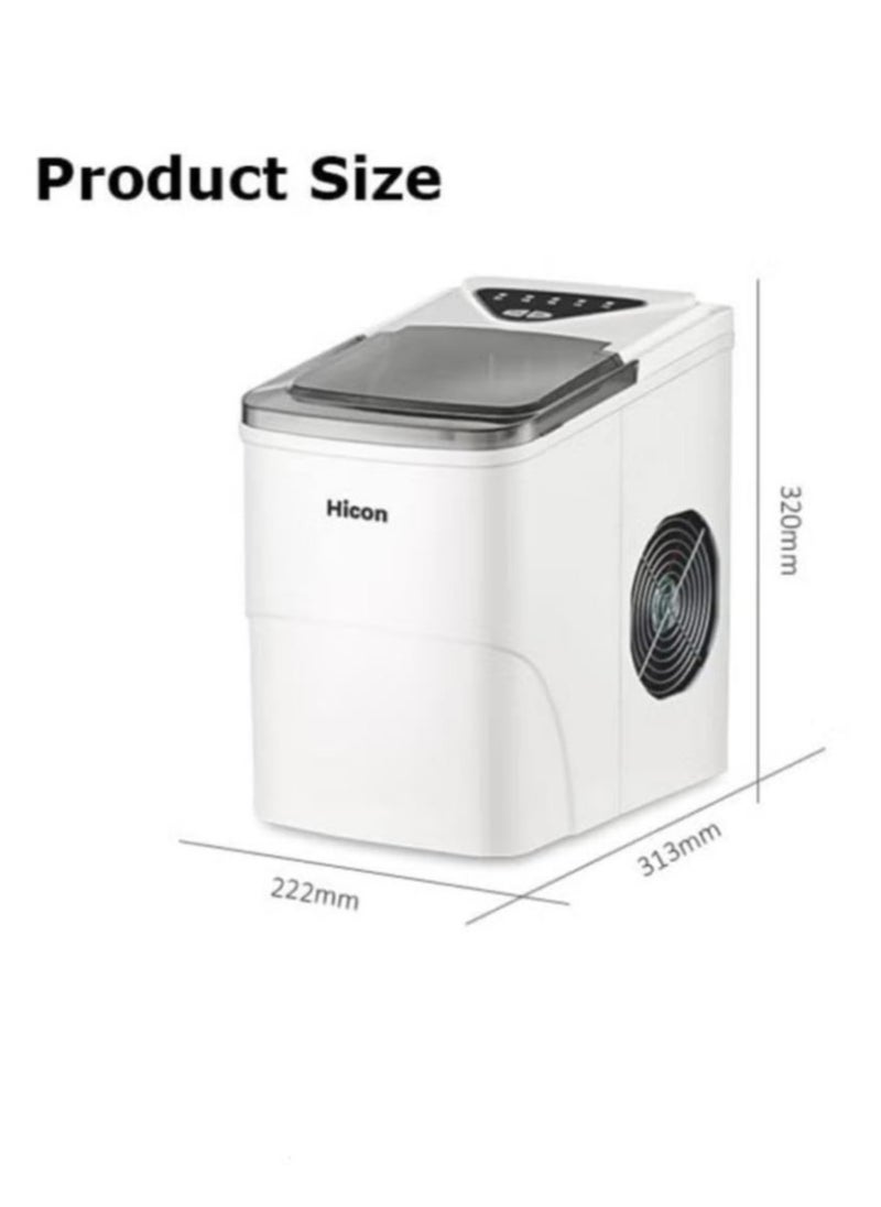HICON Hicon HZB-16AL Smart Ice Maker Machine 2L Capacity - White.  - Image 2