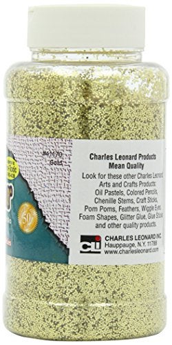 Charles Leonard Creative Arts by Charles Leonard Glitter, 16 Ounce Bottle, Gold (41170) - Image 3
