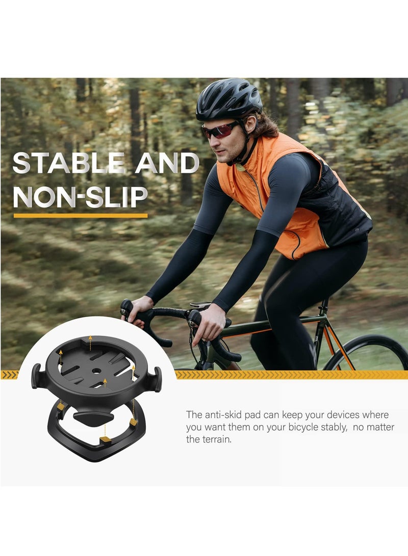 SOLARAE Quarter Turn Edge GPS Computer Bracket Bicycle Computer Mount Bicycle Stem Computer Mount Road Mountain Bike Accessories Compatible for Garmin Bike GPS Computer XOSS G iGPSPORT GPS - Image 5