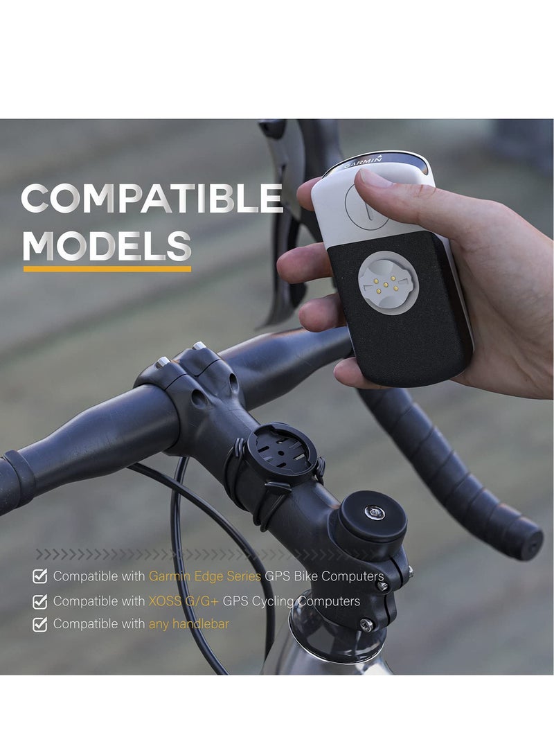 SOLARAE Quarter Turn Edge GPS Computer Bracket Bicycle Computer Mount Bicycle Stem Computer Mount Road Mountain Bike Accessories Compatible for Garmin Bike GPS Computer XOSS G iGPSPORT GPS - Image 2