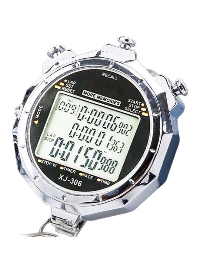 GEDUN Gedon Stopwatch, 3 Rows 100 Laps Dedicated Timer, For Running, Sports, Fitness, Track And Field, Swimming, Multifunctional - Image 2