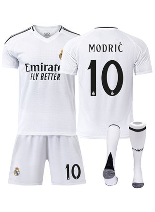 Adult Football Jersey Set, 23/24 New Season 3-Piece Jersey Set, Football Uniform, Real Madrid Home Cristiano Ronaldo #10 Jersey, Shorts And Socks Set, White, Adult Size, Football Jersey Gift Set - pzsku/Z42C233DE902E8A7D9AA8Z/45/_/1726384793/3c07214d-4de7-450f-be81-e727c75b5a27