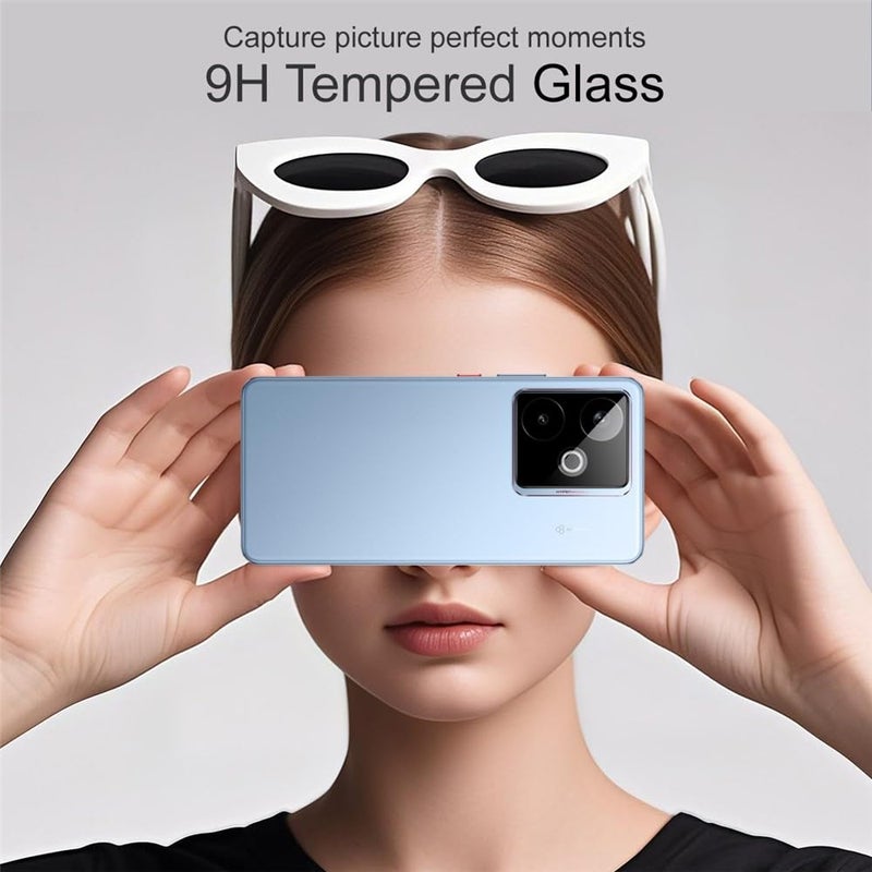 FabeKee Compatible With For Realme 15T 5G Camera Lens Protector Tempered Glass HD Clear Lens Film - Image 3