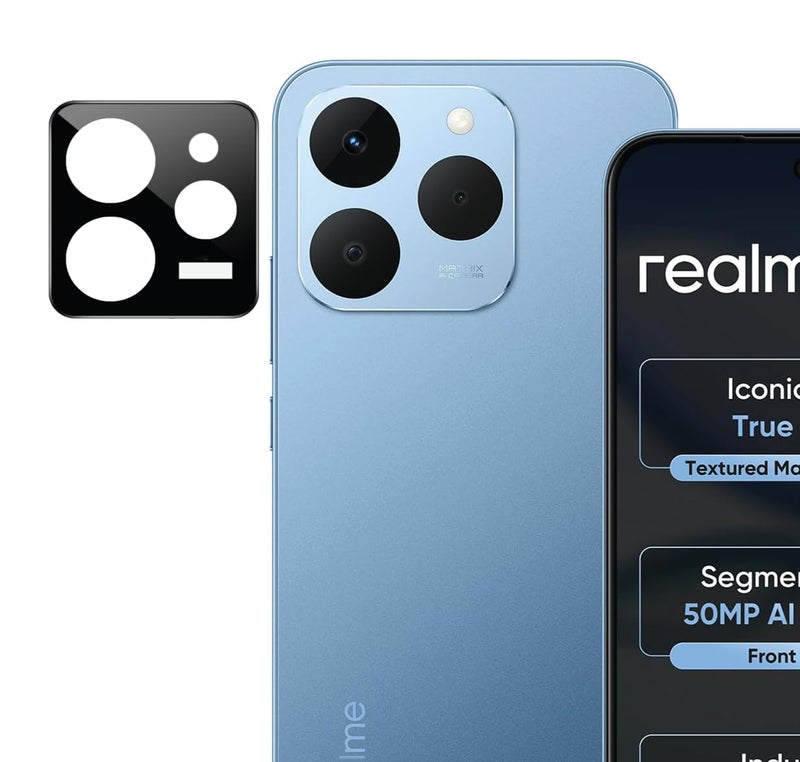 FabeKee Compatible With For Realme 15T 5G Camera Lens Protector Tempered Glass HD Clear Lens Film - Image 1