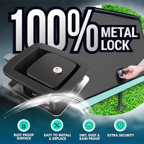 LATCH.IT RV Slam Latch | All Metal Storage Locks | Will Not Replace BP-22 or Offset Models | Camper Compartment Latches | RV Storage Door Latch for 3.9" x 3.3" Lock Holes. Check Fitment Image! - Image 4