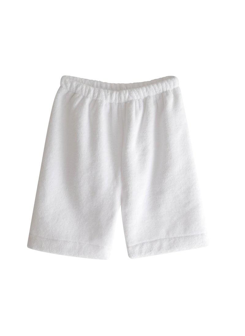 Mater&ME Summer Suit for Boys, White, 100% Cotton Poplin, Soft, Breathable, Lightweight, Cooling Fabric, Gentle on Skin, Timeless Comfy Design