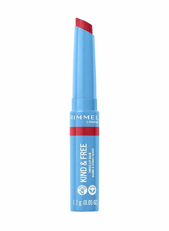 RIMMEL LONDON Kind And Free Lip Balm 005 – Turbo Red (Red) - Image 1
