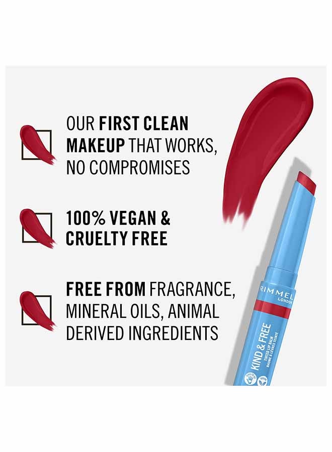 RIMMEL LONDON Kind And Free Lip Balm 005 – Turbo Red (Red) - Image 4