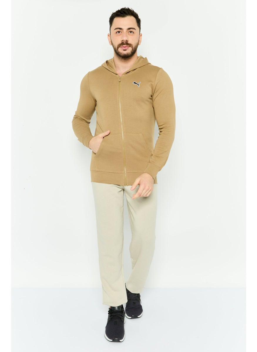 PUMA - Men Sportswear Fit Long Sleeves Outdoor Hoodie, Tan - Image 1