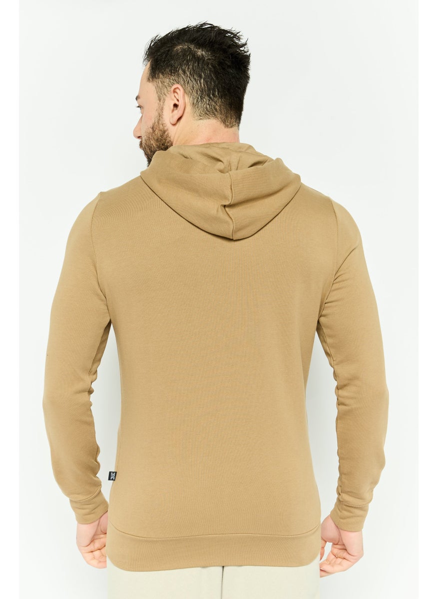 PUMA - Men Sportswear Fit Long Sleeves Outdoor Hoodie, Tan - Image 1