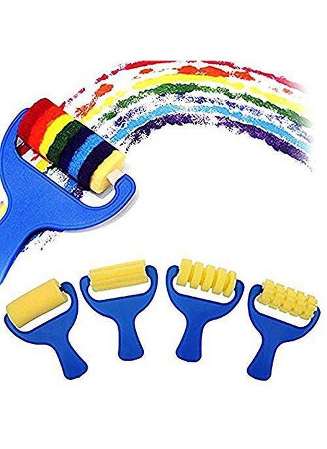 ArtBee ArtBee 5 Color Kids Finger Paint Washable Non-Toxic Finger-Paint Art with Sponge Brushes (5 Sponge Brushes with Paint)  - Image 2