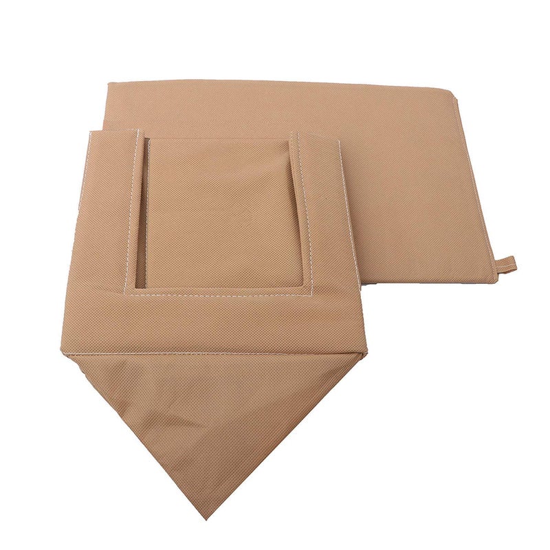 PerfectKrafts PerfectKrafts TShirt Stacker of Non Woven Fabric for wardrobe Closet Storage Organizer Shirt organizer for Mens Wardrobe beige Pack of 2  - Image 2