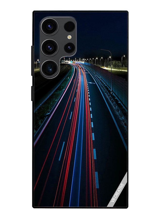 VR CREATIVE Protective Case Cover For Samsung Galaxy S24 Ultra Road Design Multicolour - Image 1