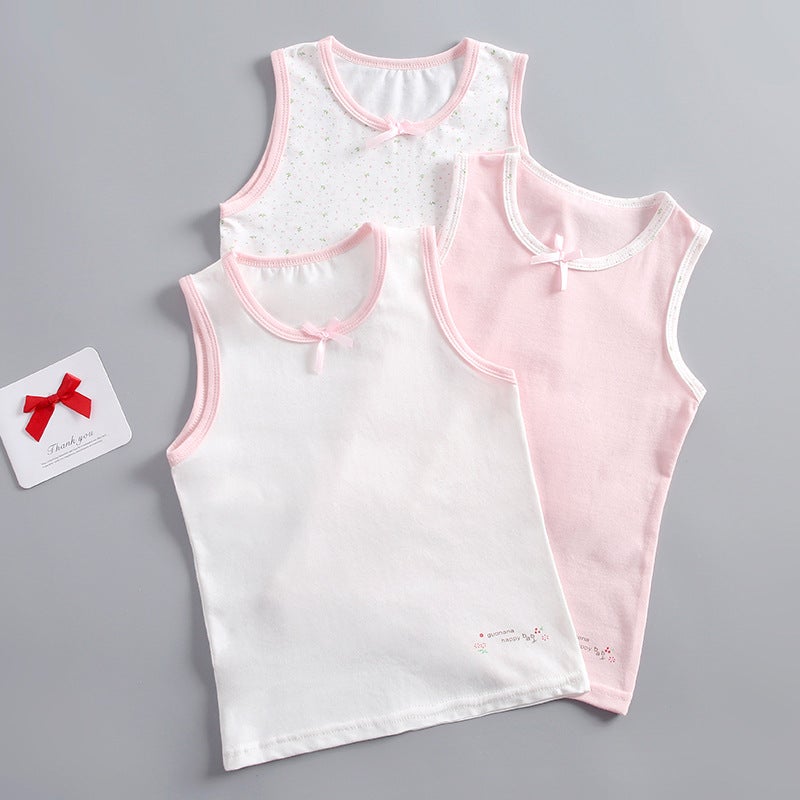 Girls Children'S Vest Cotton Summer Category A Cotton Inner Wear Sling Sleeveless Baby Vest Baby Children'S Wear - Image 3