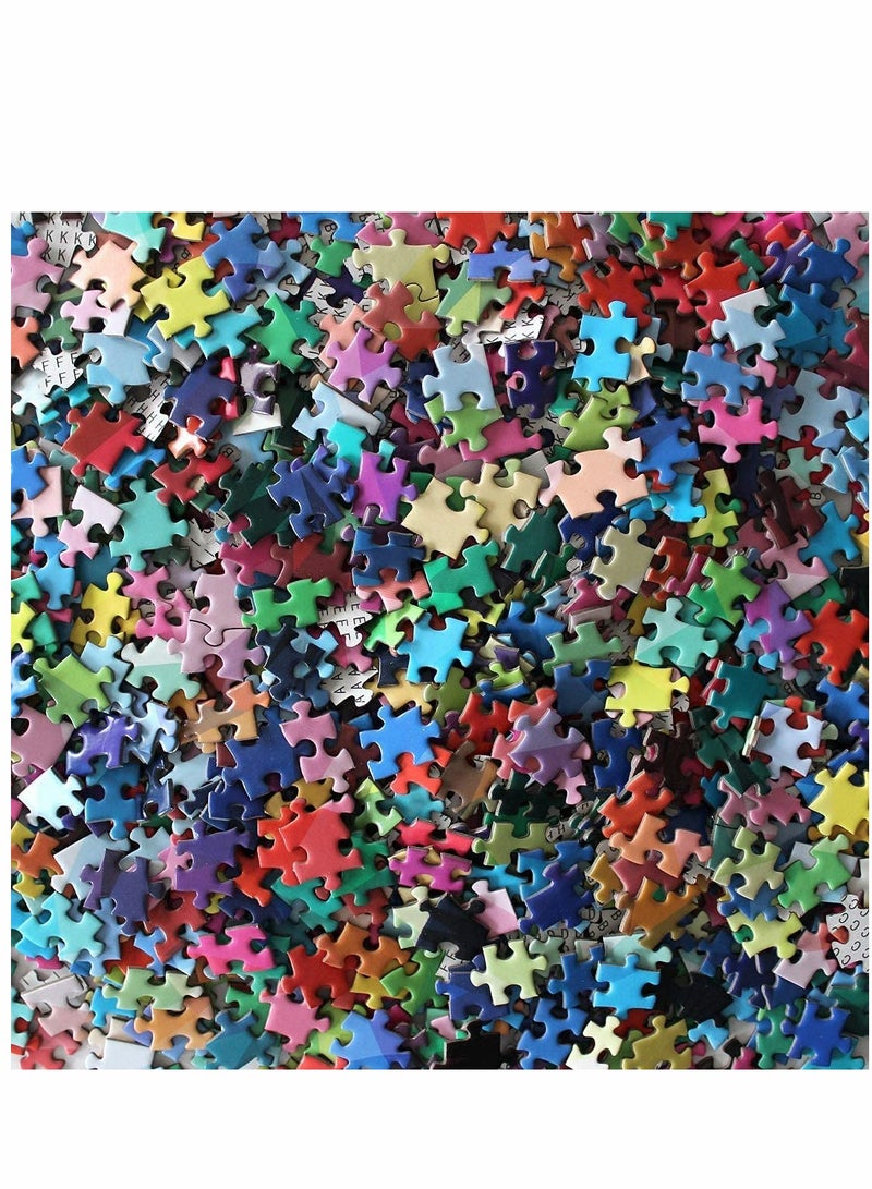 Excefore ألغاز 1000 قطعة بتدرج لوني قوس قزح مع تأثير قوس قزح الرائع Palette ورق سميك دائري كبير لعبة فكرية للبالغين - Image 3