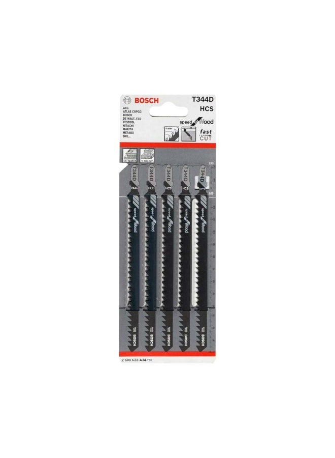 Bosch T344 D (2608633A34) Jigsaw Blade 5 Pcs/Set - Image 2