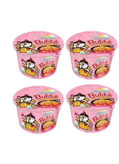 Samyang Samyang Carbonara Buldak Hot Chicken Flavor Ramen Noodles 80g Bowl *4  - Image 1
