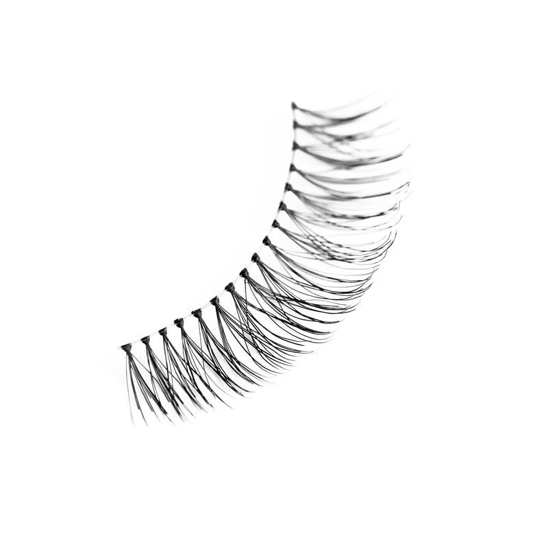Uroparis 52 Eyelashes for Women — Tapered Handmade Eye Lashes | Lightweight False Lashes with Premium Virgin Hair | Invisible Band | For Glam Look & Enhance Beauty (Black) - 1 Pair - Image 4