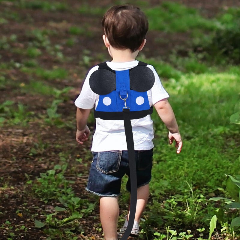 Accmor Toddler Harness Leash, Cute Kids Leash + Black Anti Lost Wrist Link for Outdoor Travel, Adorable Baby Leash Child Walking Harness Wristband Assistant Strap Mini Belt Protector for Boys Girls - Image 4