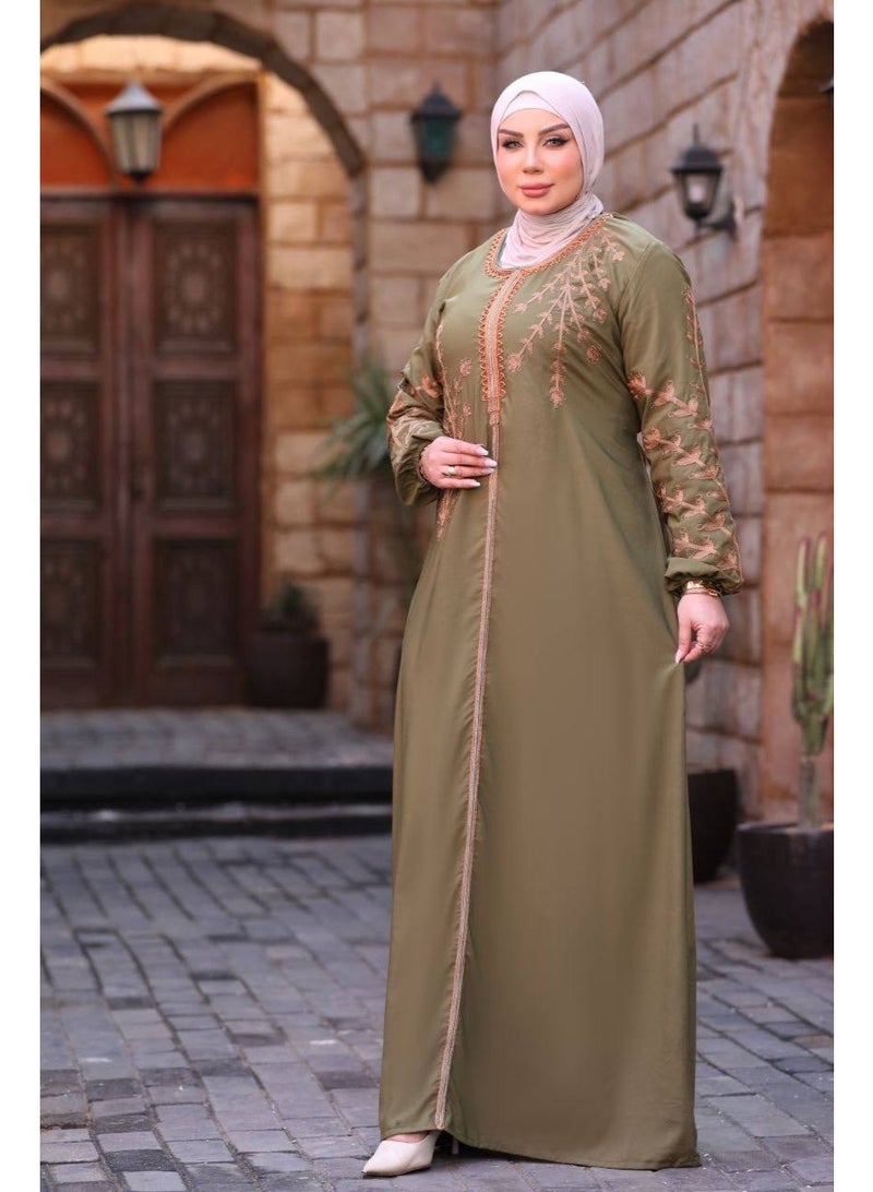 عباية قطن مراسي مستوردة فاخرة – خامة ناعمة ومريحة بأفضل جودة  مقاس 2 : عرض 70  سم، مناسب لحد 110  كجم - Image 2