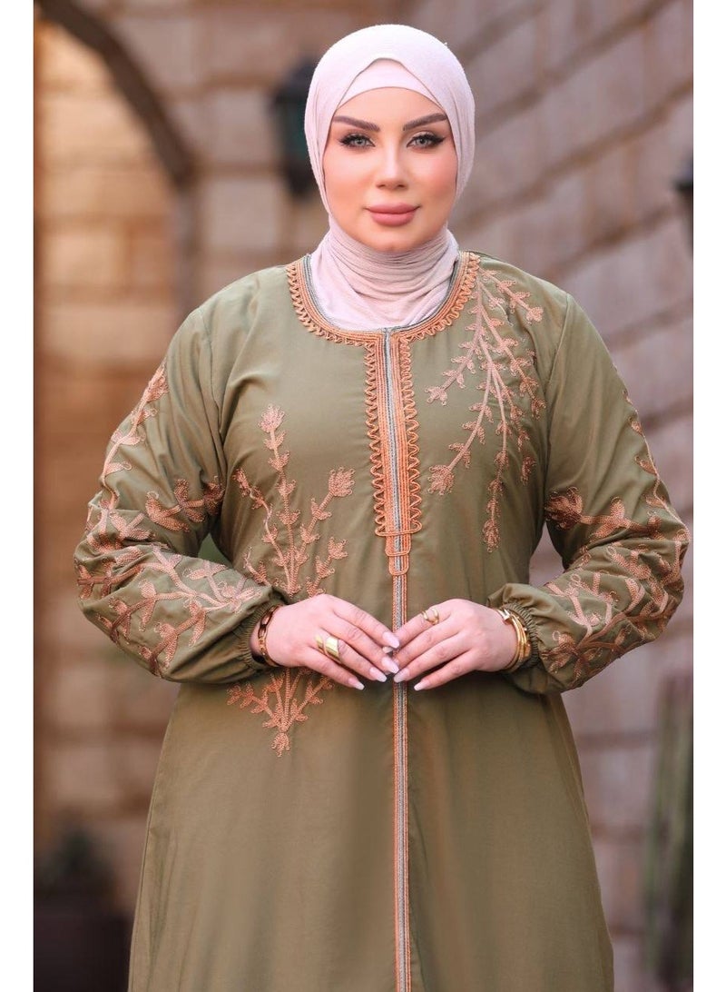 عباية قطن مراسي مستوردة فاخرة – خامة ناعمة ومريحة بأفضل جودة  مقاس 2 : عرض 70  سم، مناسب لحد 110  كجم - Image 5