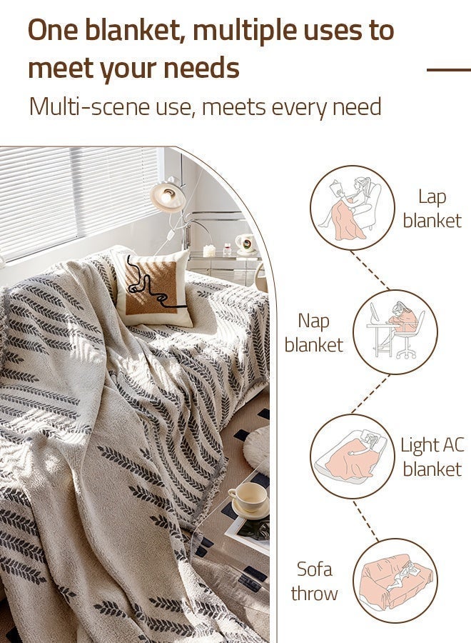 جو توي غطاء الأريكة المزدوج الجانب غطاء الأريكة المريح شينيل الأثاث الغطاء المنزلق الرمادي - Image 2