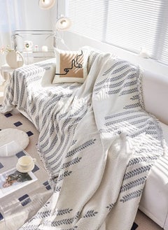GOOTOY Double-Sided Sofa Cover Chenille Comfortable Couch Cover Furniture Slipcover Soft Cover Universal for All Seasons Grey  - Image 4