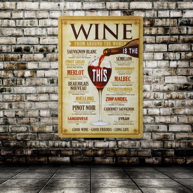 20x30cm Vintage Metal Tin Wall Sign Plaque Poster for Cafe Bar Pub