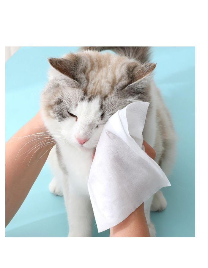 بنتونايت مناديل مياو ميتس للحيوانات الأليفة (80+4 قطع) - بدون رائحة - Image 4