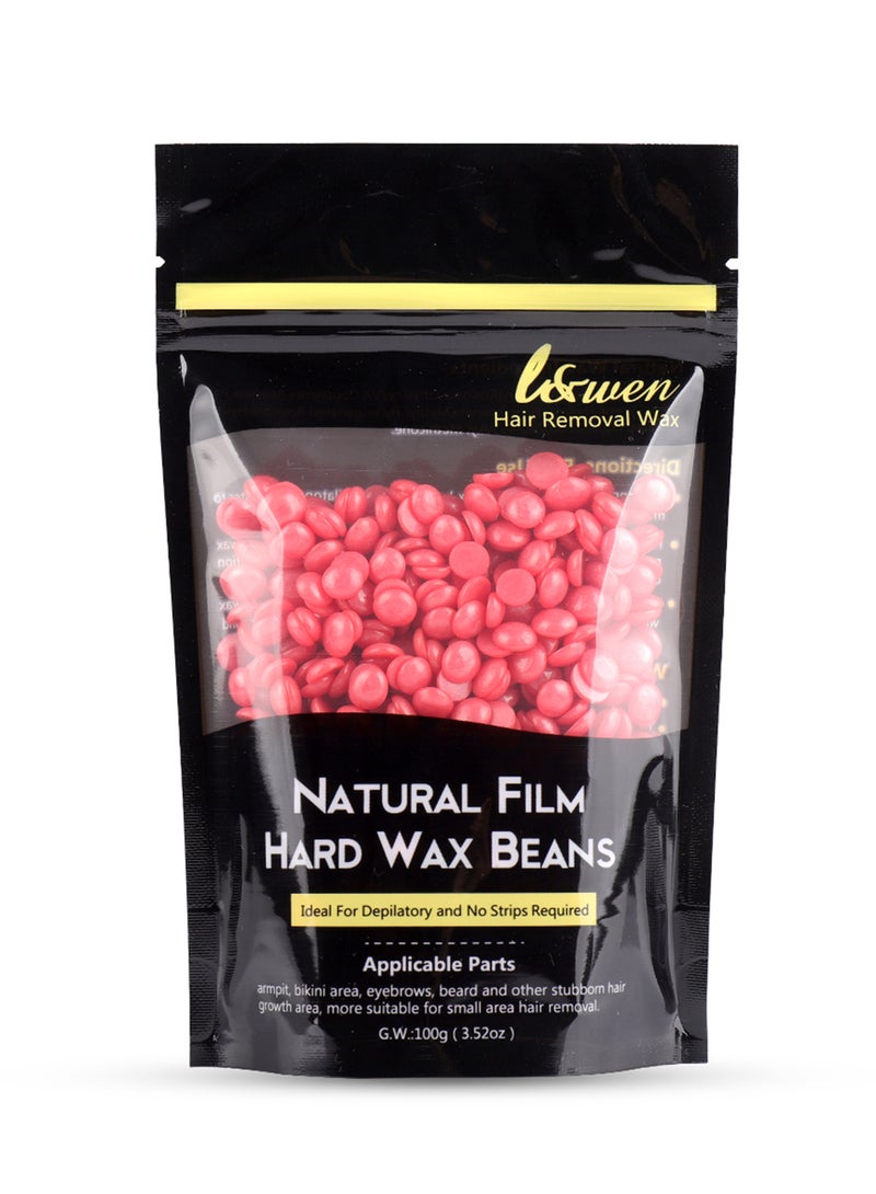 أل آند وين حبيبات الشمع الصلبة لإزالة الشعر، إزالة شعر بدون ألم في المنزل، للبكيني، الحواجب، الوجه، الإبط، الجسم بالكامل، للجنسين، 100 غرام  - Image 1