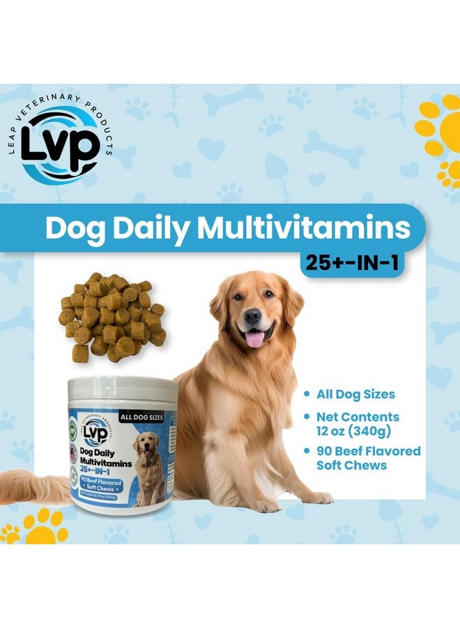 Multivitamins &Supplements for Dogs - Krill Oil, Omega 3,6,9, pre&probiotics, Essential Vitamins, for Hip & Joints, Skin &Coat,Digestive, Immunity Support (90 Chews) - Image 2