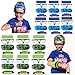 Wishery Accessories for Nerf Party Supplies Nerf Party Favors  12 Sets Kids Bulk Pack for Boys Birthday War Darts Glasses Masks Wristbands - Image 4
