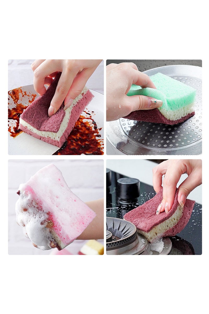 Heyla Kitchen cleaning sponge, 5-piece set, size 10cm * 7cm * 4cm, suitable for pots, pans, kitchenware, and delicate surfaces - Image 5