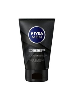 Nivea Nivea Deep Black Carbon Anti-Impurities Face & Beard Wash - 100 ml  - Image 1