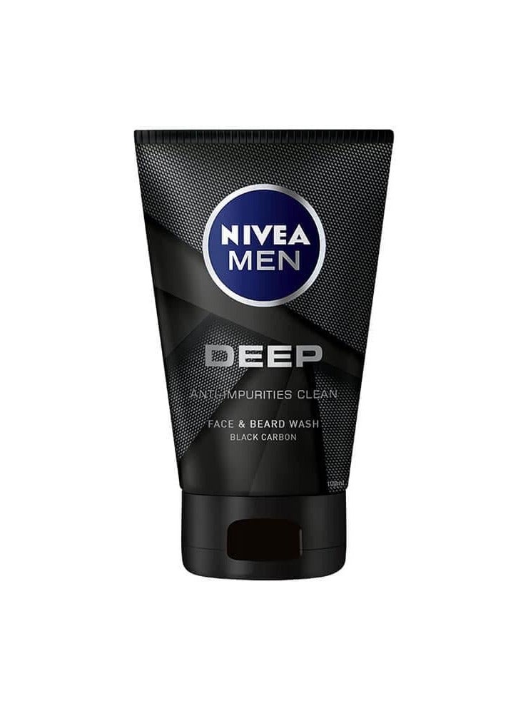 نيفيا ديب غسول الوجه واللحية بالكربون الأسود المضاد للشوائب -100مل - Image 1