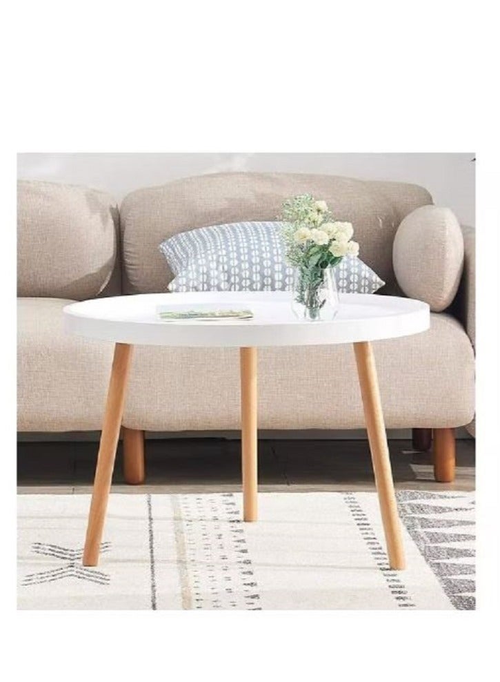 AGD Round Coffee Table Snack Side Table Sofa Home Living Room Office - Image 4