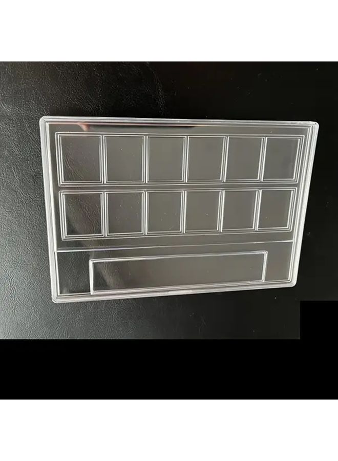 12 Stamps Collection Box Identification Display Box 12 Grid Rating Protection - Image 5