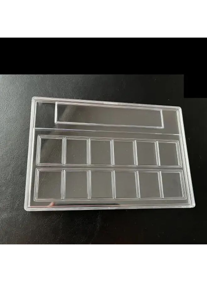 12 Stamps Collection Box Identification Display Box 12 Grid Rating Protection - Image 1