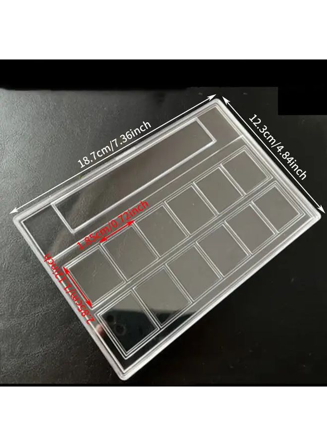12 Stamps Collection Box Identification Display Box 12 Grid Rating Protection - Image 3