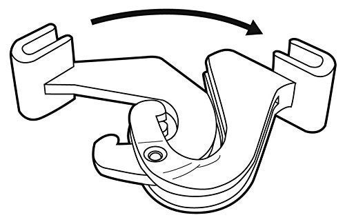 SharpTank SHARP TANK Clear Hinged Ceiling Hooks - 40 Pack of T-Bar Track Clips for Suspended Ceilings - Hooks for Hanging Classroom Decorations, Office Signs, Plants - Holds up to 10 lbs - Image 4