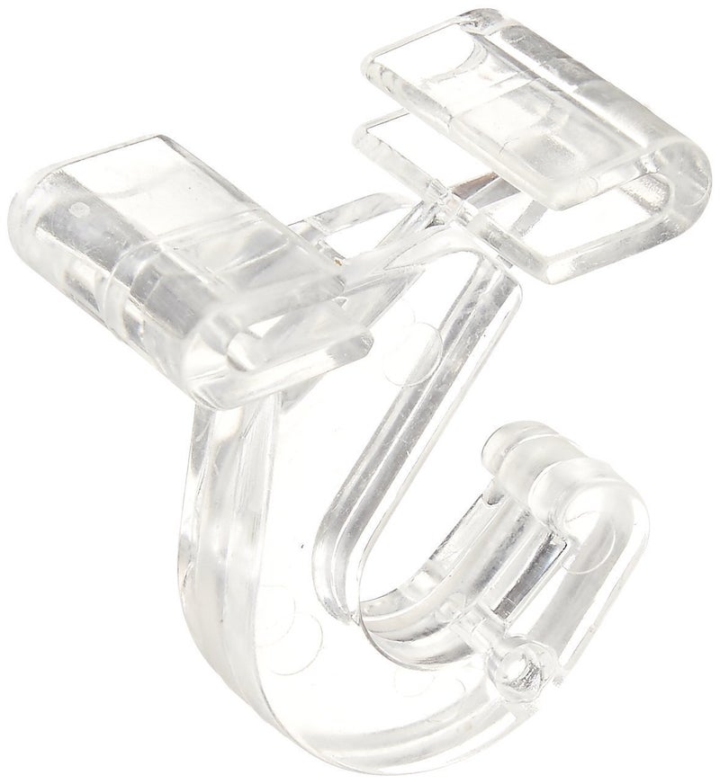 SharpTank SHARP TANK Clear Hinged Ceiling Hooks - 40 Pack of T-Bar Track Clips for Suspended Ceilings - Hooks for Hanging Classroom Decorations, Office Signs, Plants - Holds up to 10 lbs - Image 3