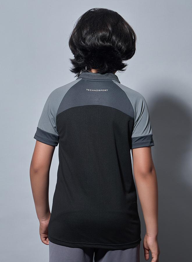 تكنوسبورت تيشيرت بولو رياضي سليم فيت ملون للأولاد من تكنوسبورت - Image 4